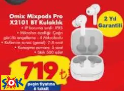 OMİC MİXPOODS PRO X2101 BLUETOOTH KULAKLIK